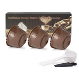 Plastic,Refillable,Coffee,Capsule,Reusable,Coffee,Coffee,Spoon,Brush,Dolce,Gusto,Brewer