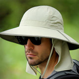 Nylon,Detachable,Outdoor,Fishing,Climbing,Protection,Broad,Visor,Bucket,Adjustable,String