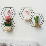 Hexagon,Mounted,Shelf,Nordic,Storage,Bookshelf,Decorations,Display,Stand,Organizer,Office,Living,Bathroom,Furniture