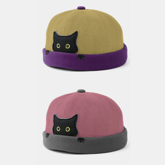 Banggood,Design,Cotton,Contrast,Color,Kitty,Pattern,Casual,Landlord,Skull,Beanie