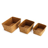 Seaweed,Woven,Storage,Basket,Fruit,Sundries,Organizer,Fruit,Container