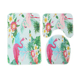 Bathroom,Flamingo,Shower,Curtain,Pedestal,Toilet,Cover