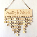 Wooden,Anniversary,Calendar,Board,Family,Friends,Birthday,Calendar,Special,Dates,Hanging