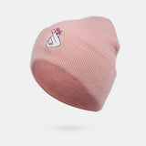 Unisex,Embroidered,Heart,Beanie,Turban