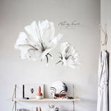 Sticker,Romantic,White,Orchid,Flowers,Sticker,Decal,Living,Bedroom,Decor