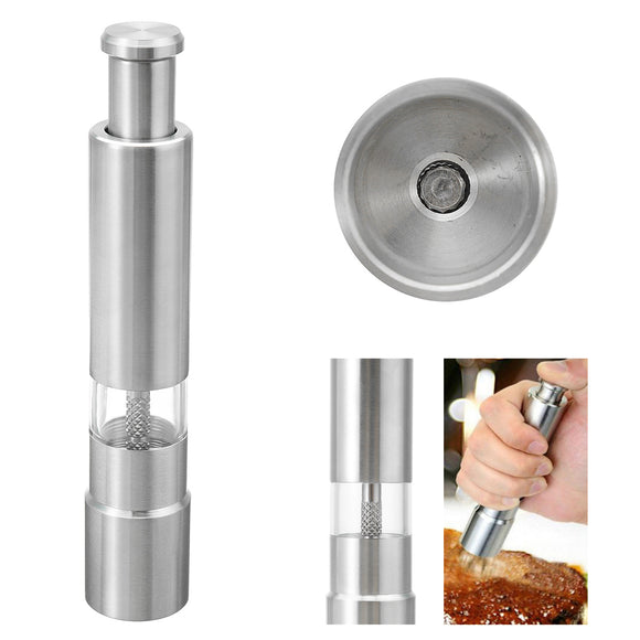 Stainless,Steel,Thumb,Spice,Sauce,Pepper,Grinder,Muller,Stick,Picnic