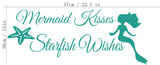Letters,Style,Stickers,Paper,Creative,Mermaid,Shaped,Decorations,Removable,Decals