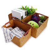 Seaweed,Woven,Storage,Basket,Fruit,Sundries,Organizer,Fruit,Container