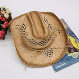 Unisex,Summer,Straw,Cowboy,Shells,Breathable,Elegant,Panama,Sunbonnet,Beach