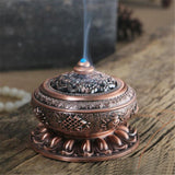 Incense,Burner,Tibet,Lotus,Copper,Alloy,Holder,Craft,Decor,Buddhist,Censer