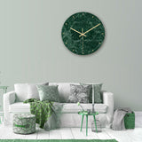 Loskii,CC009,Creative,Marble,Pattern,Clock,Clock,Quartz,Clock,Office,Decorations