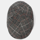 Men's,Plaid,Striped,Beret,Newsboy,Beret