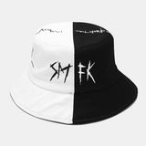 Unisex,Summer,Protection,Patchwork,Stitching,Graffiti,Street,Trend,Stylish,Bucket