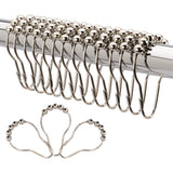 12Pcs,Stainless,Steel,Shower,Curtain,Hooks,Rings,Bathroom