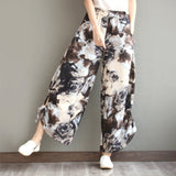 Spring,Harem,Pants,Elastic,Cotton,Oriental,Style