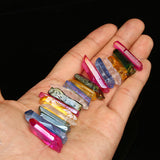 Colorful,Flame,Titanium,Coating,Lemurian,Quartz,Crystals,Pendant