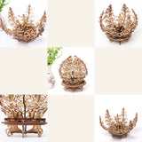 Wooden,Mechanical,Transmission,Flower,Decorations