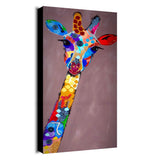 Painted,Paintings,Animal,Giraffe,Modern,Stretched,Canvas,Decoration,Paintings