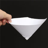 50pcs,9.5x16cm,Paper,Paint,Strainer,Funnel,Nylon,Filter,Conical,White