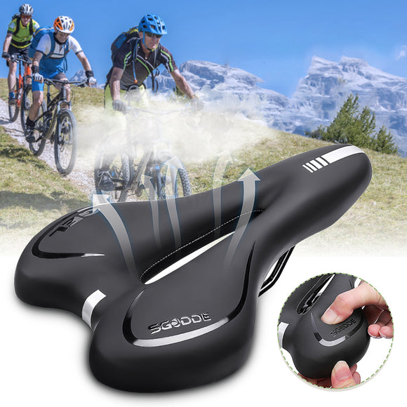 SGODDE,Bicycle,Saddle,Padded,Saddle,Extra,Comfort,Bicycle,Accessories,Women,Universal,Riding,Mountain
