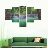 Rimless,Landscapes,Green,Waterfalls,Definition,Spray,Paintings,Decorations