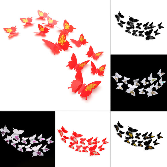 12pcs,Butterfly,Sticker,Design,Decal,Sticker,Decoration