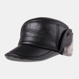 Trapper,Men's,Thick,Outdoor,Earmuffs,Cotton,Leather