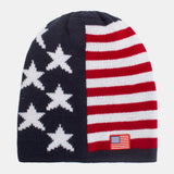 America,Stripe,Pattern,Winter,Outdoor,Daily,Woolen,Beanie