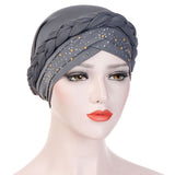 Women,Vintage,Ethnic,Style,Breathable,Flower,Headband,Turban