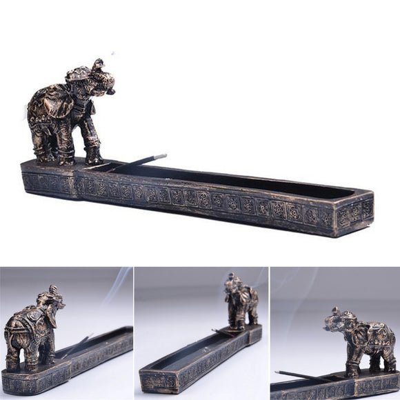 Elephant,Design,Incense,Burner,Stick,Holder,Resin,Figurine,Statue,Decor
