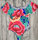 Women,Women,Lotus,Print,Swimsuits,Bodysuits,Ladies,Beach,Shoulder,Piece,Jumpsuits