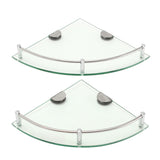 Modern,Glass,Bathroom,Shower,Triangular,Shelf,Organizer,Towel,Holder,Single,Layer