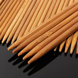 55pcs,Sizes,Carbonized,Bamboo,Double,Pointed,Knitting,Needles,Sweater,Scarf,Crochet