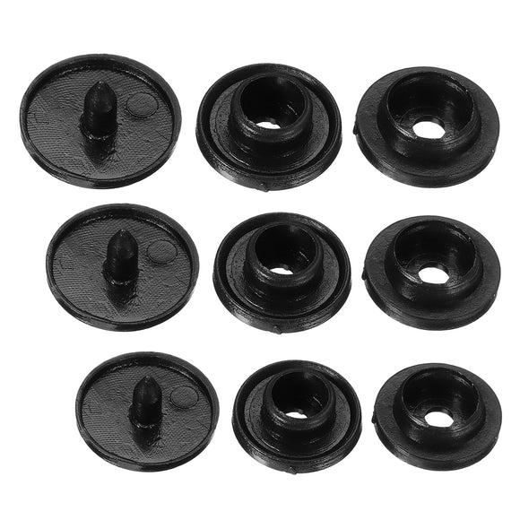 1000PCS,Black,Resin,Fasteners,Buttons,Cloth,Diaper,Craft