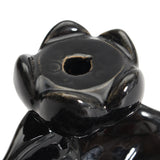 Black,Porcelain,Tower,Backflow,Incense,Burner,Ceramic,Buddhist,Holder,Incense,Cones