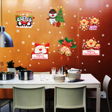 Miico,SK9108,Christmas,Sticker,Window,Cartoon,Penguin,Pattern,Stickers,Removable,Decoration