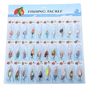 Metal,Fishing,Lures,Spinners,Baits,Assorted,Hooks,Tackle