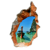 Seascape,Decals,Removable,Attractive,Scenery,Stickers,Decor